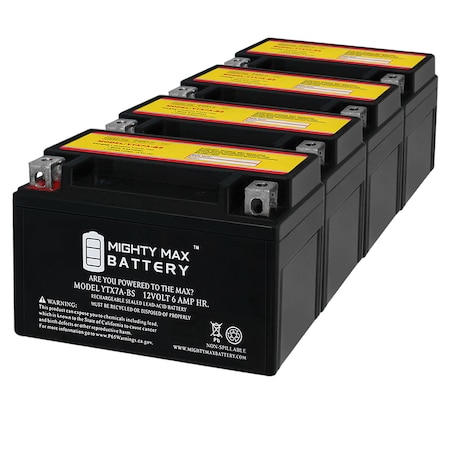 YTX7A-BS Battery Replacement For Peugeot 125 Tweet 2011-2017 - 4PK